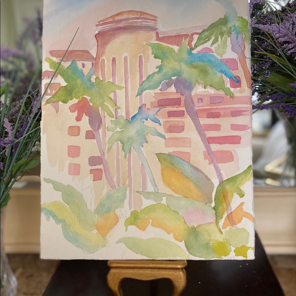 C. Scott original watercolor
